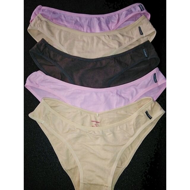 Hush Puppies 5pcs Ladies' Panties, 95% Cotton 5% Spandex