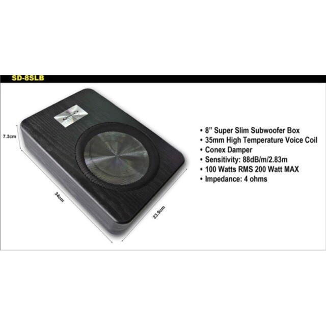 Super best sale slim subwoofer