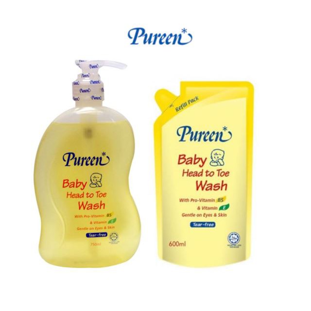 Pureen baby head hot sale to toe wash