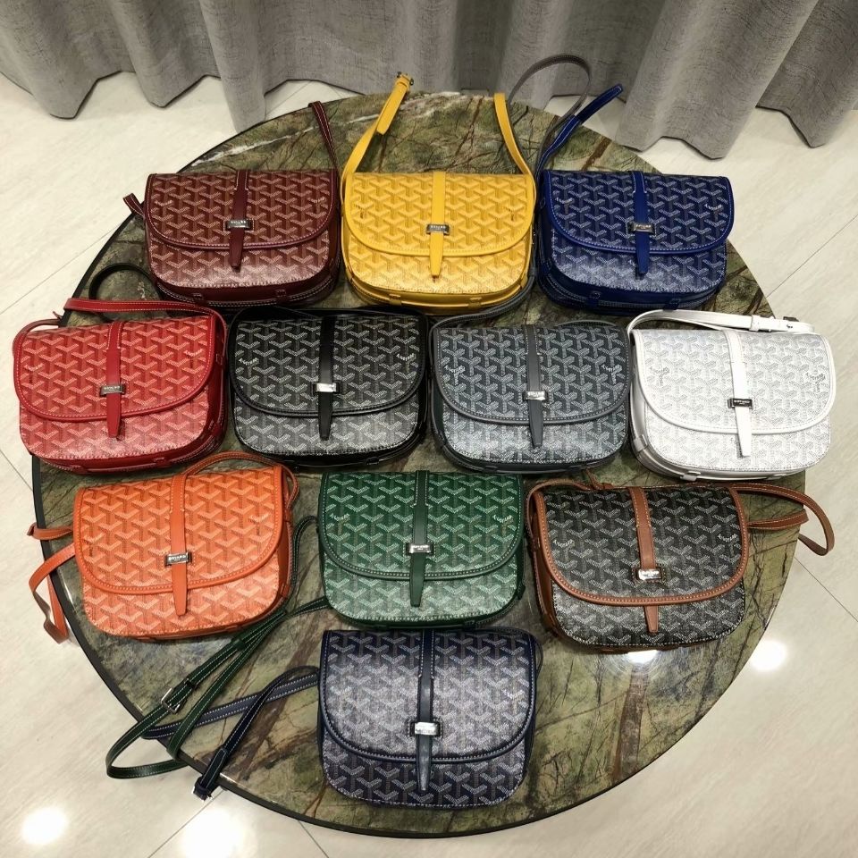 GOYARD GOYARD Belvedere Monogram Casual Style Canvas Leather Elegant Style  Crossbody in 2023