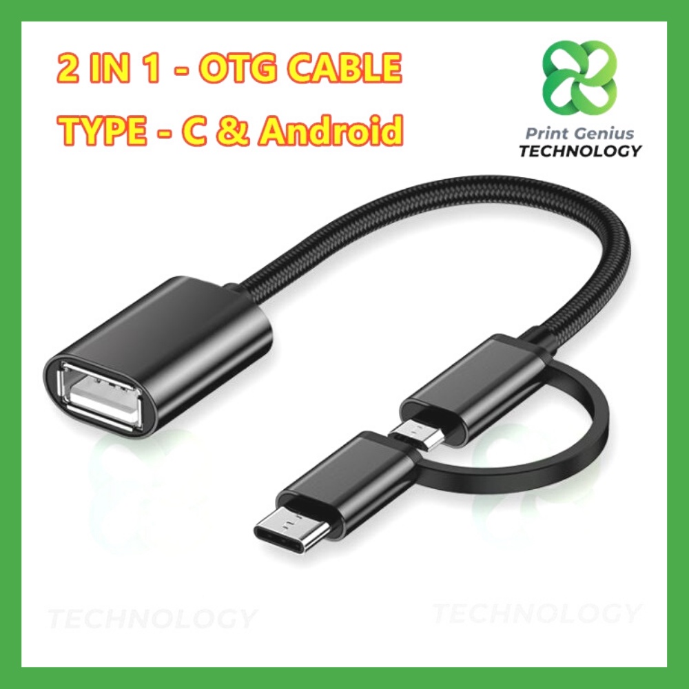 OTG Adapter Cable Type-c Android To Usb 2-in-1 OTG Data Cable For Mobile  Phone Tablet 