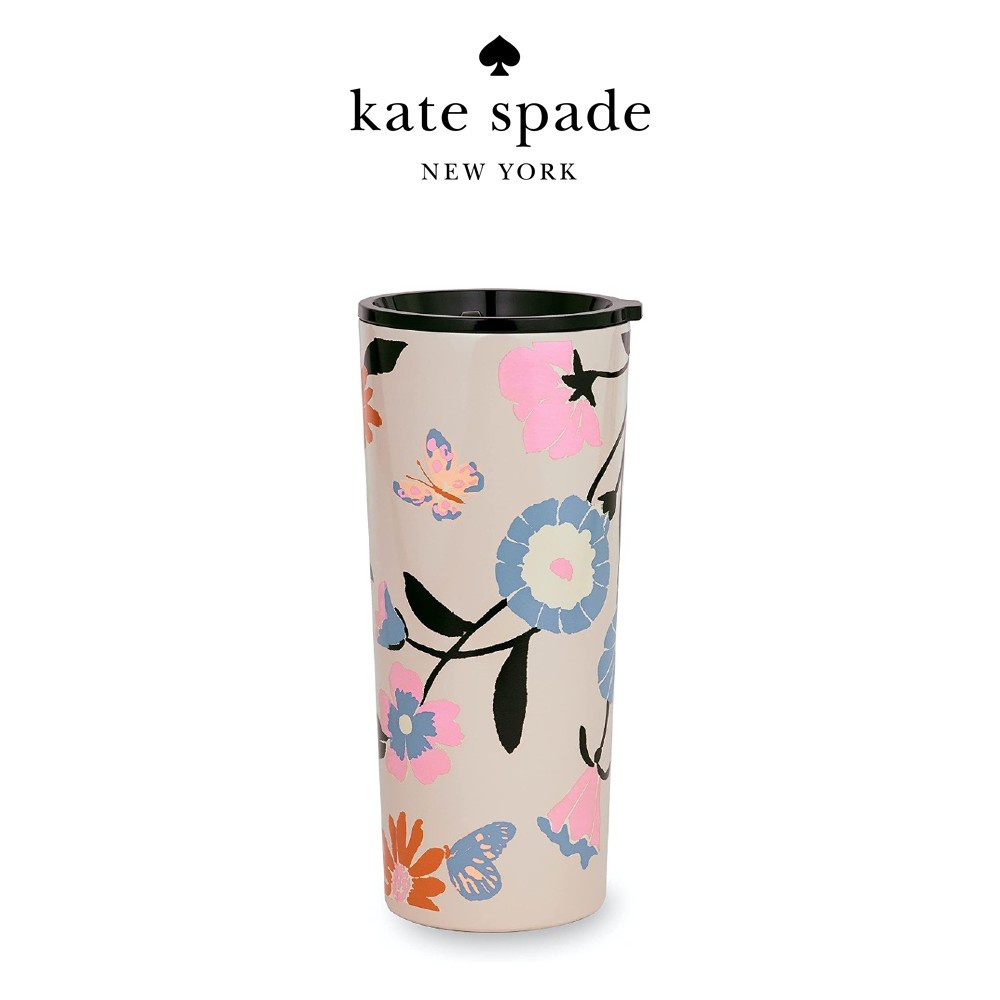 Kate Spade New York Acrylic Tumbler with Lid and Straw, 24 oz Tumbler, Slim  Double Wall Tumbler, Spade Flower Stripe - Yahoo Shopping