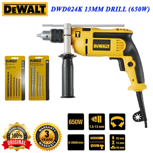 Dewalt dwd024ks corded discount drill