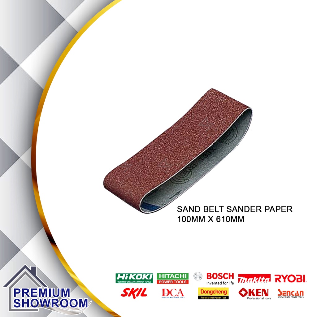 SAND BELT SANDER PAPER 100MM X 610MM P24 P40 P60 P80 P100