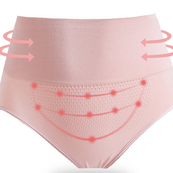 READY STOCK] Quality high-waist tummy-control 3D butt-lifting design ladies  underwear panties
