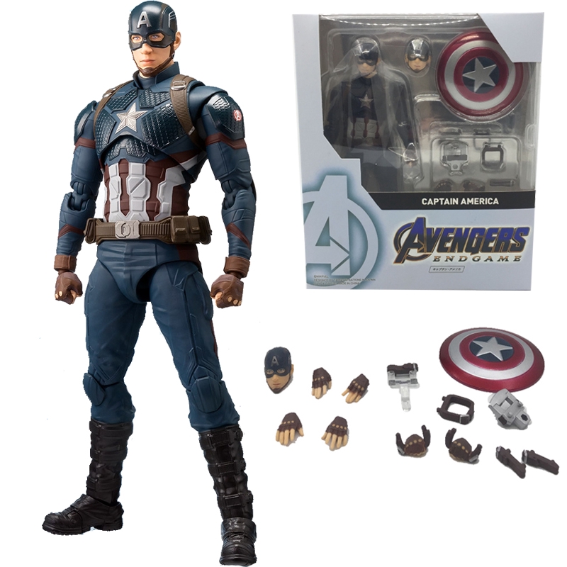 Marvel Avengers 4 Endgame Shf Captain America 15CM Action Figure