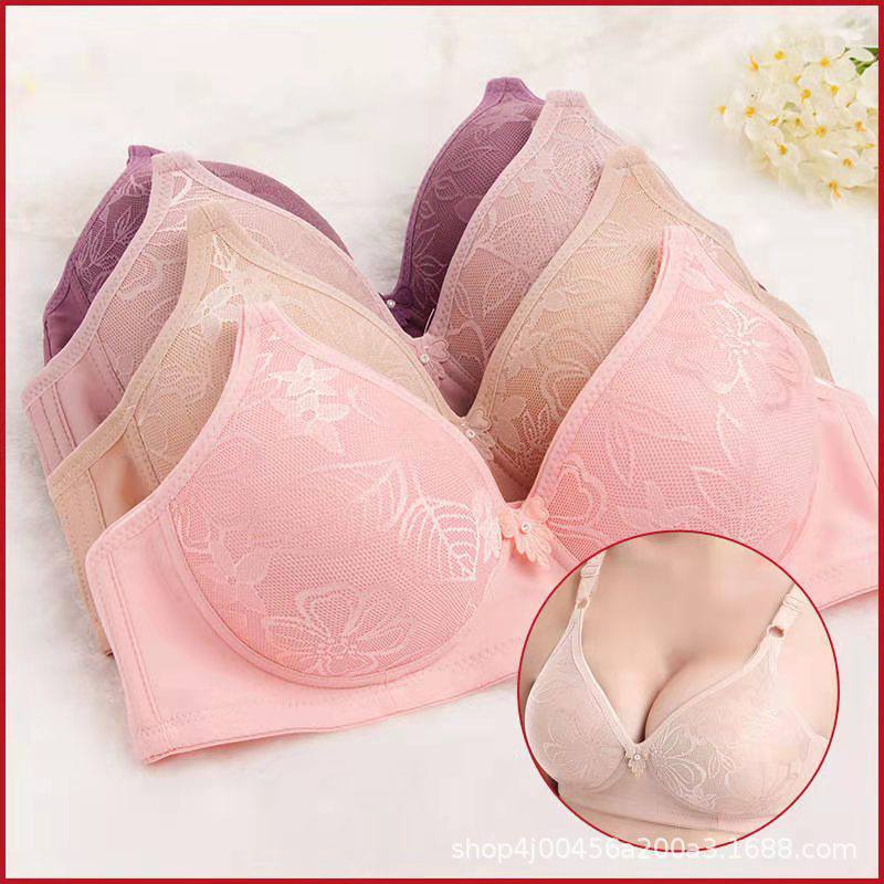  Bra for Older Women Front Closure 5d Shaping,Push Up Seamless  No Trace Beauty Back Sports Comfy Bra,Front Closure Bras for Women (Color :  Skin, Size : 2X-Large) : Clothing, Shoes 