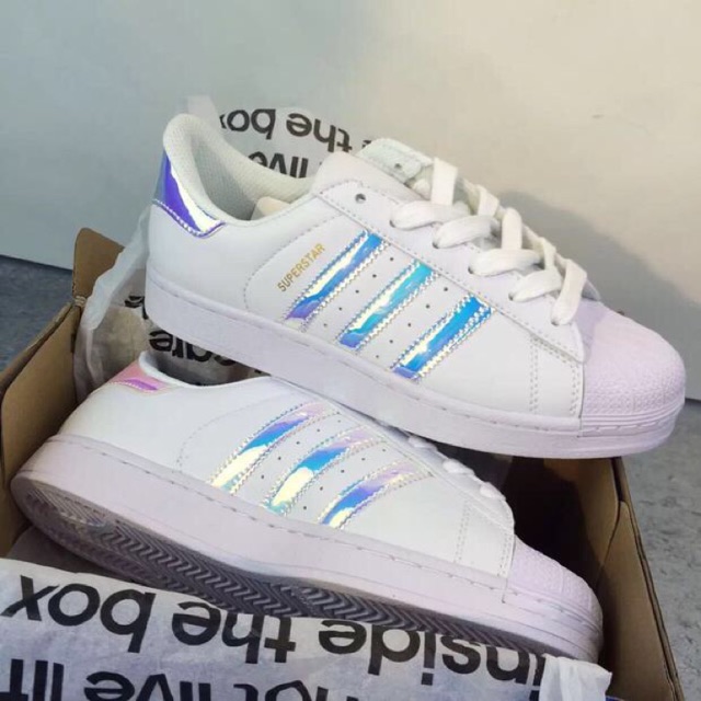 Promotion Adidas Hologram holographic laser superstar shoes