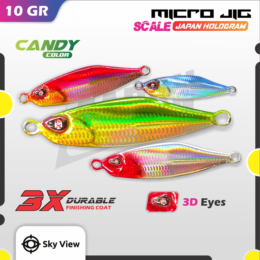 Micro Jig Bait 10gram 15gram 20gram 10g Fishing Lure Metal Jig
