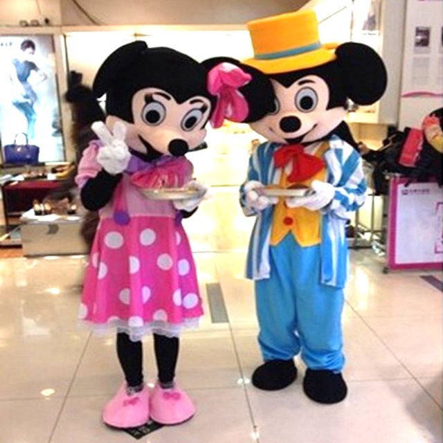 Mickey and minnie hot sale mouse mascot