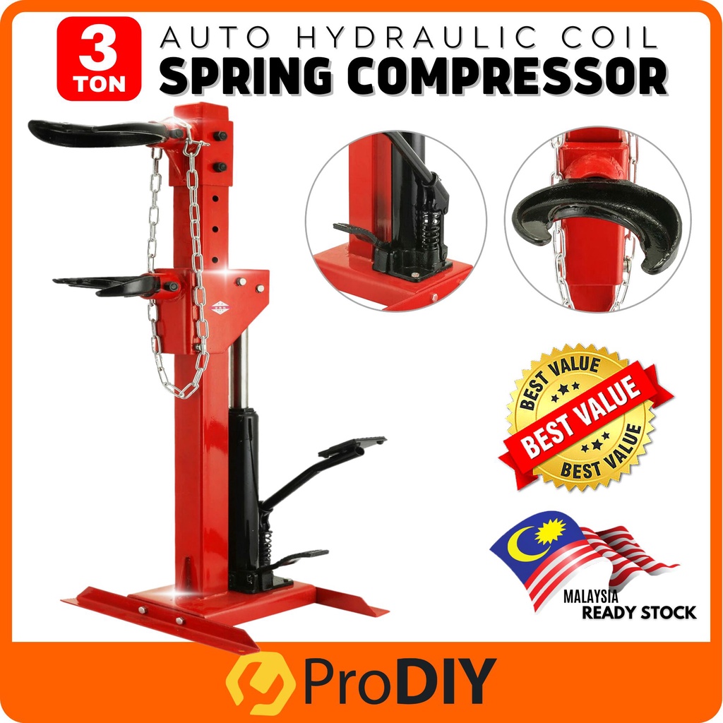 3 Ton Heavy Duty Auto Hydraulic Strut Coil Spring Compressor Tools