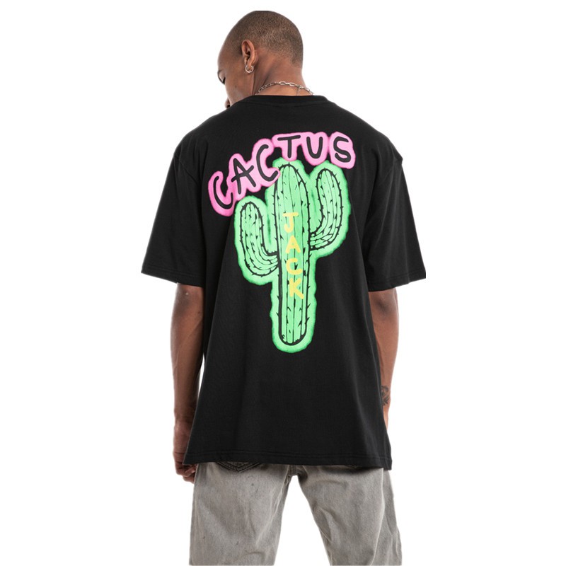 T-shirt Man Cotton Green, Men's Cactus T-shirt