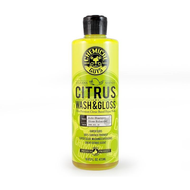 Chemical Guys CWS_301 - Citrus Wash & Gloss Concentrated Car Wash 16 fl. oz