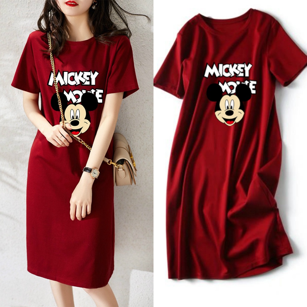 Mickey mouse top dress womens