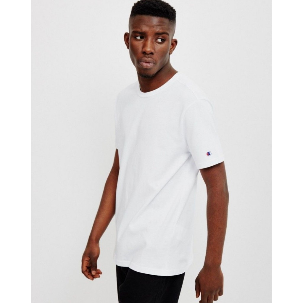 Mens white cheap champion t shirt