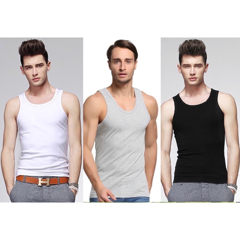 6 In 1- 100% Cotton Singlets For Men.