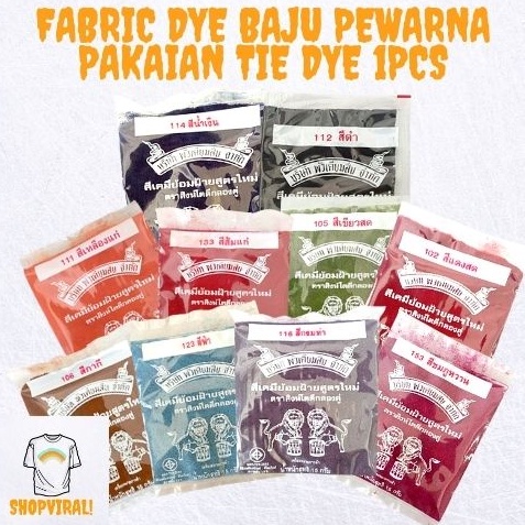 Fabric Dye Baju Pewarna Pakaian Tie Dye 1PCS