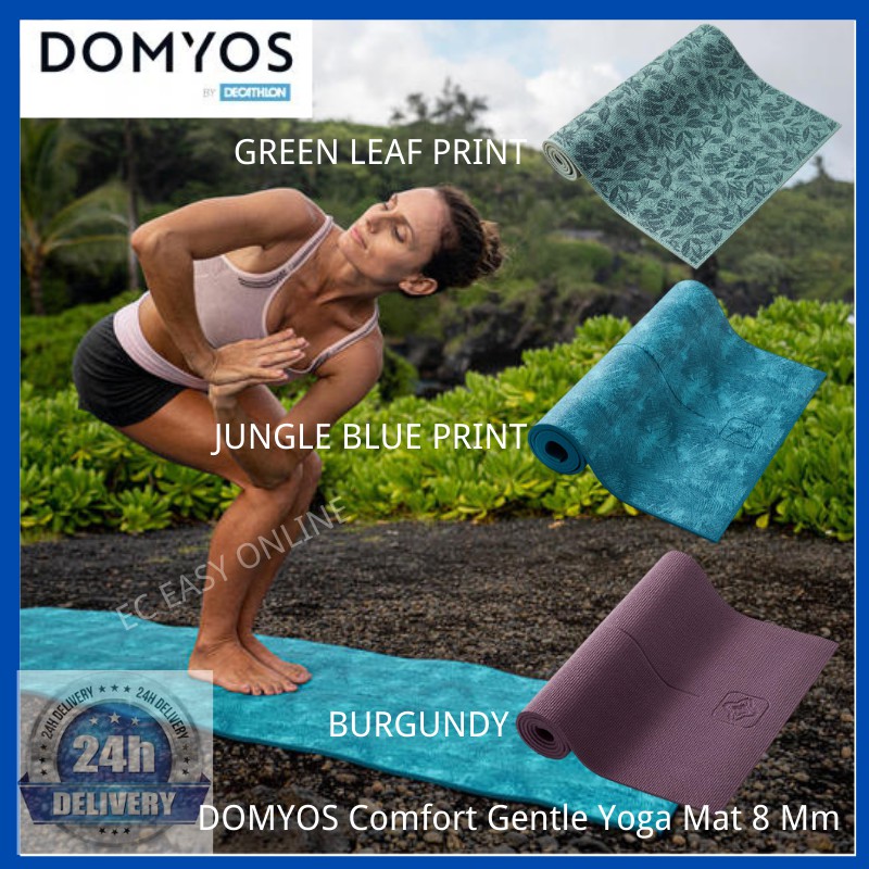 Decathlon Non Slip Yoga Mat (8mm, Thick Cushion) - Domyos