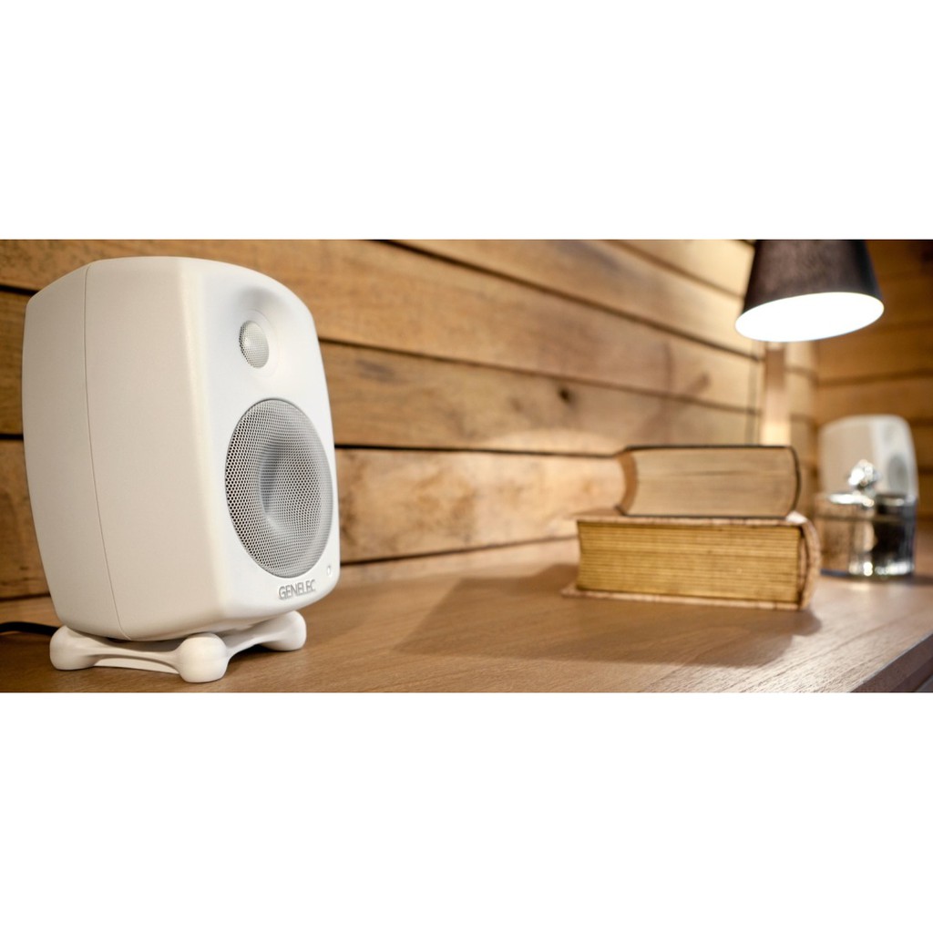 Genelec G1BW G One 2-Way Powered Bookshelf Speaker (White, Sold in