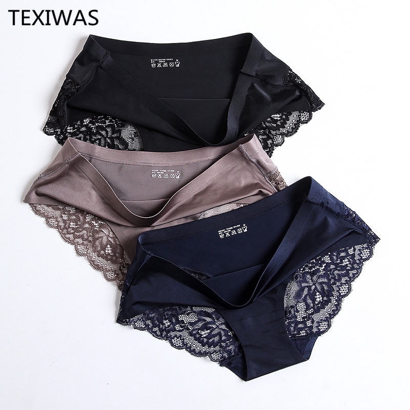 3 Pcs/lot Female Lace Underwear Lingerie Sexy Panties For Women