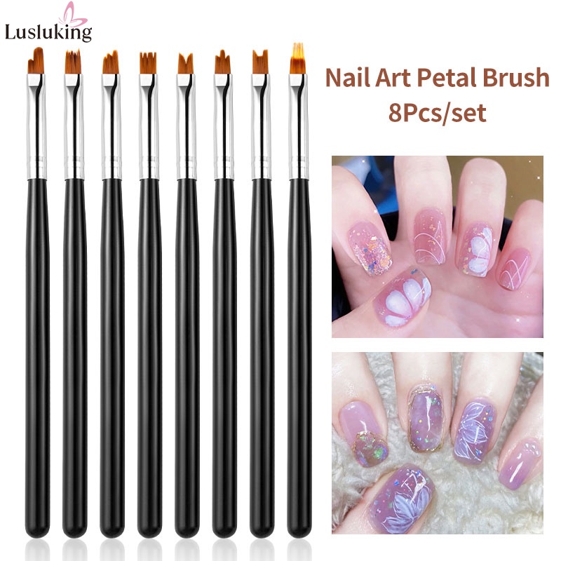 6Pcs Nail Art Brushes for Nail Art Liner Brushes Nail Gel Polish Painting  Brush for Long Lines Thin Nail Design Brush Fine Striper Liner Brush Nail  Detail Brushes for Nail Art Painting