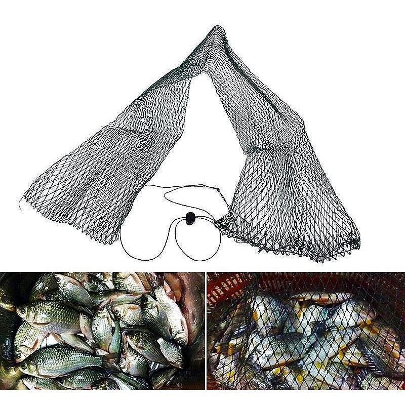 💥💥[READY STOCK] Fishing Net Trap Fishing Mesh Network Foldingfish Bag  Small Fishing Tackle Mesh/Jaring ikanhijau