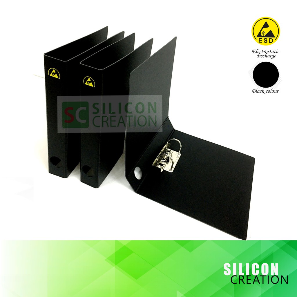 Anti-static Ring Binders, Featured ESD Logo
