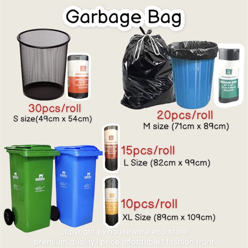 Purchase Wholesale Heavy Duty Extra Large Garbage Bag 1 plastic, 20 pcs  (92cm x 106cm 36 x 42) from Trusted Suppliers in Malaysia