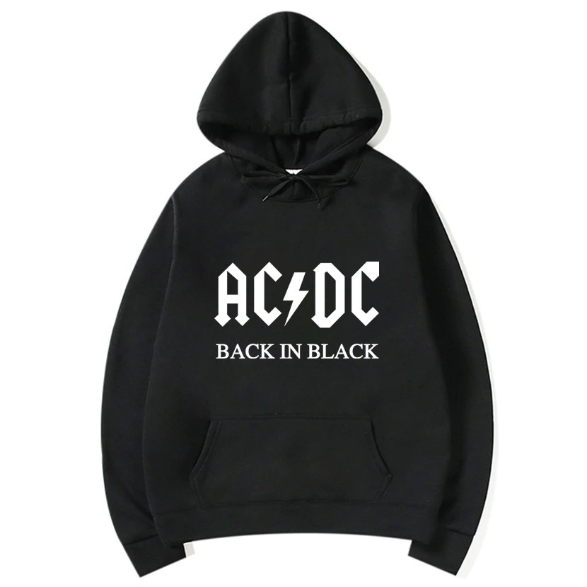 Ac dc back in black cheap hoodie