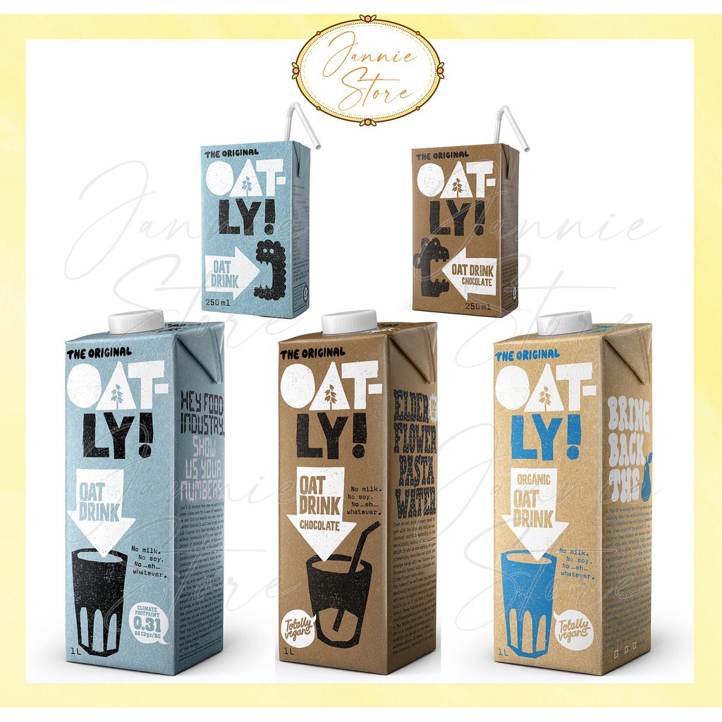 Oatly Oat Milk, Variety Pack, 32oz, Pack of 6, Original, Barista, Chocolate