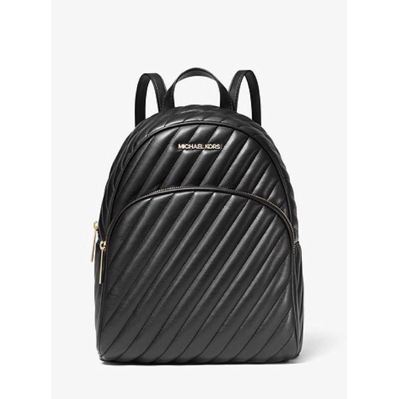 Michael kors abbey outlet quilted backpack