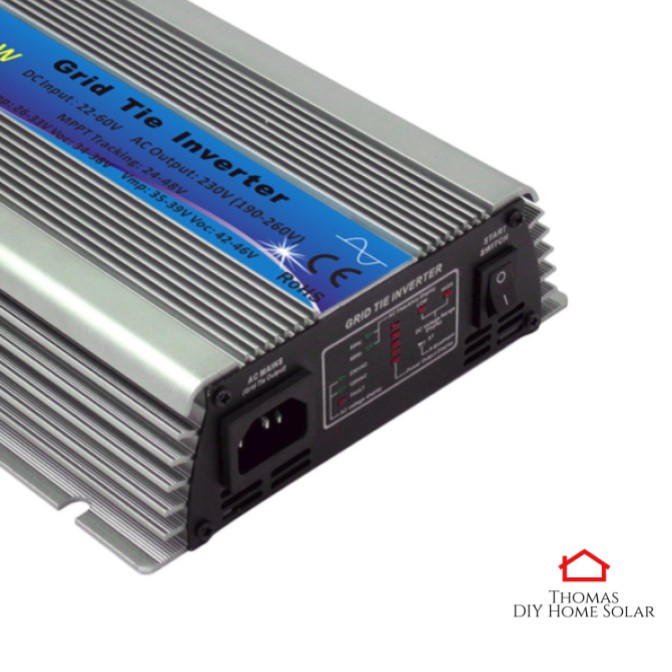 600W Solar Grid Tie Inverter DC22-60V to AC230V Solar Inverter Pure Sine  Wave Output (Ready Stock)