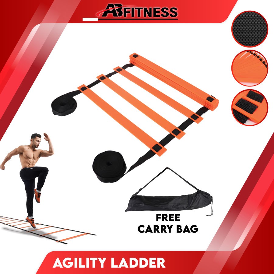 12 Rung Agility Ladder Speed Ladder Training Ladder with Carry Bag