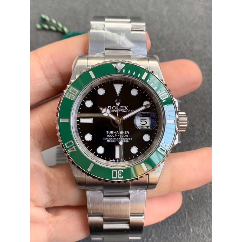 VS Factory R.olex Submariner Green 3235 Movement Watch Shopee