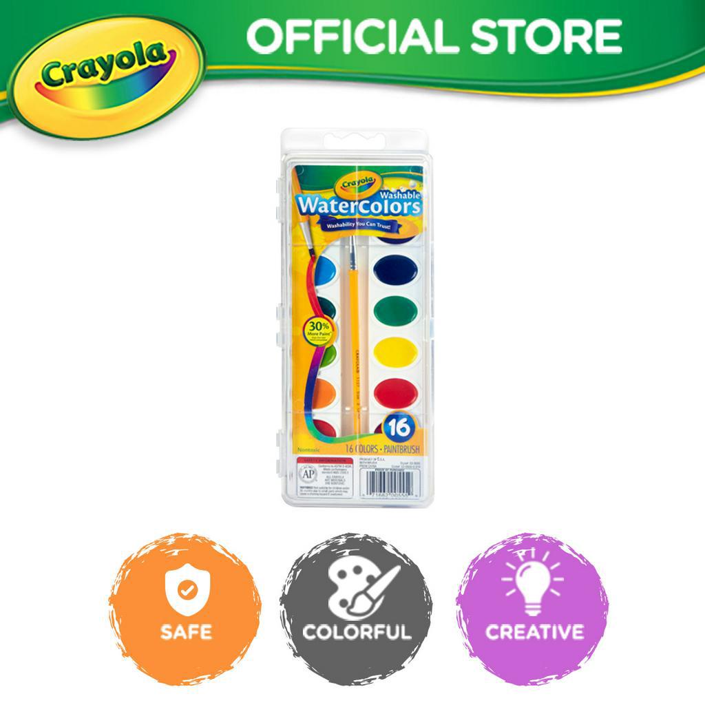 Crayola 16 Color Washable Water Colors Set