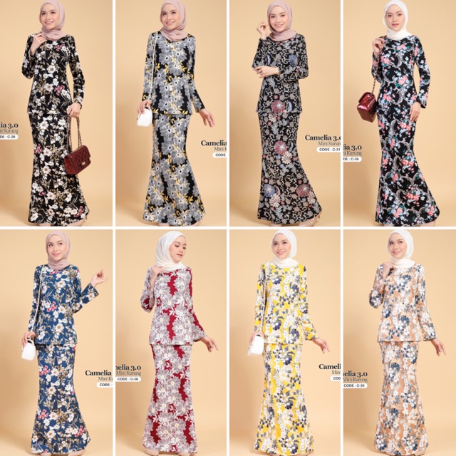 Baju kurung best sale cotton 2018