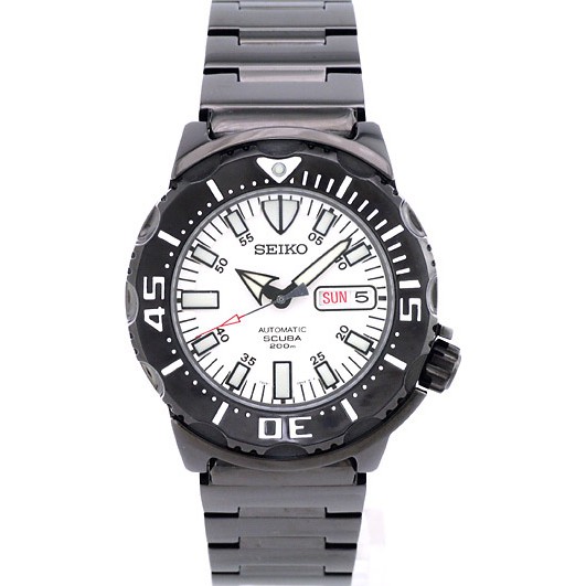 Seiko Men Diver Scuba White Night Monster Limited Edition