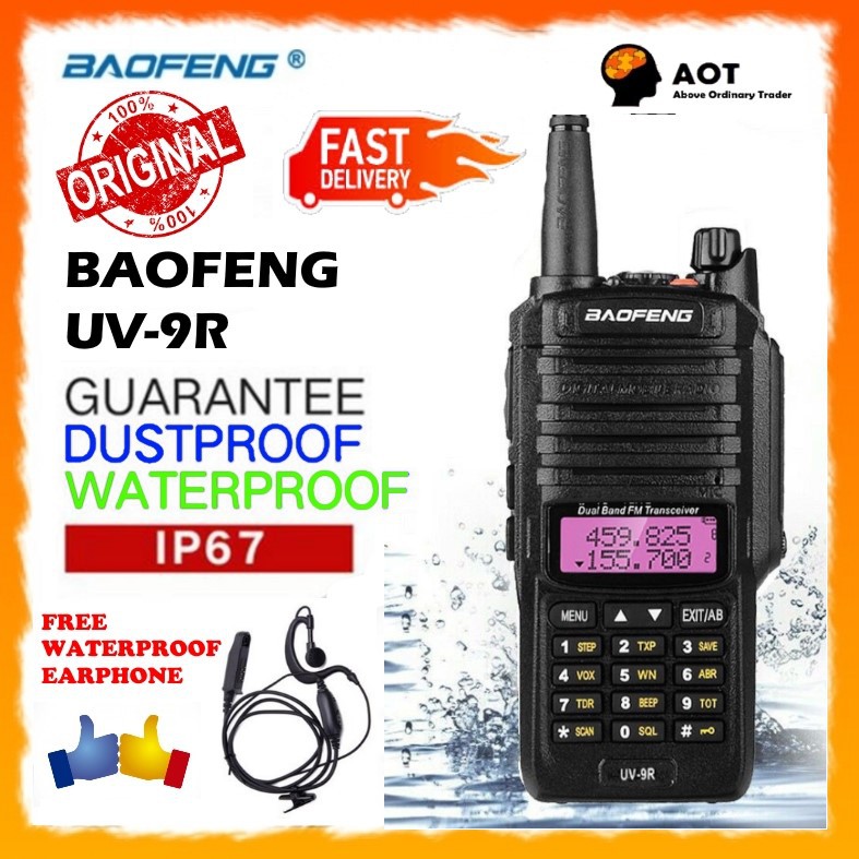 Baofeng UV-9R 136-174/400-520MHZ VHF/UHF Dual Band Dustproof