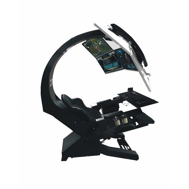 IW 320 Zero Gravity Gaming Cockpit Chair Support 3 Monitors