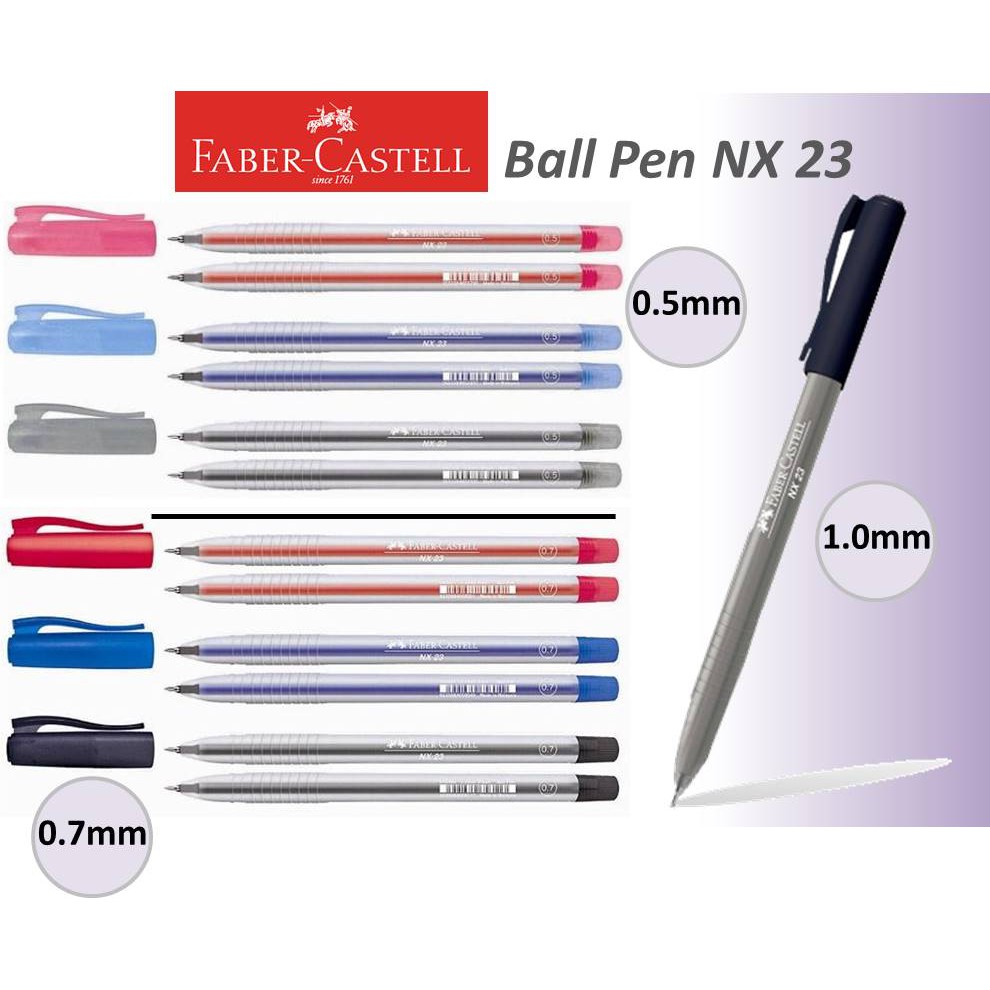 12pcs Faber Castell NX23 Ball Pen 0.7mm