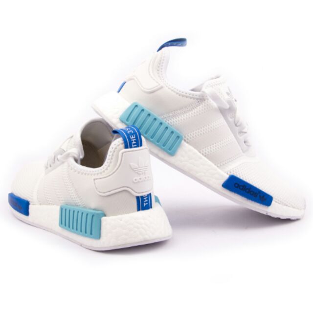 Blue and cheap white nmds