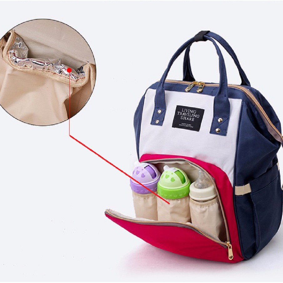 Korean Baby Diaper Tote Bag Multi Functional Large Capacity Canvas