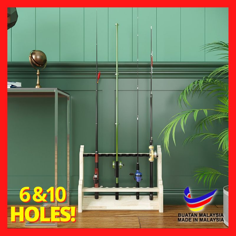 Portable Fishing Rod Rack / Rak Joran / Tempat Letak Rod / Rak Joran  Shimano / Rak Joran Abu Garcia