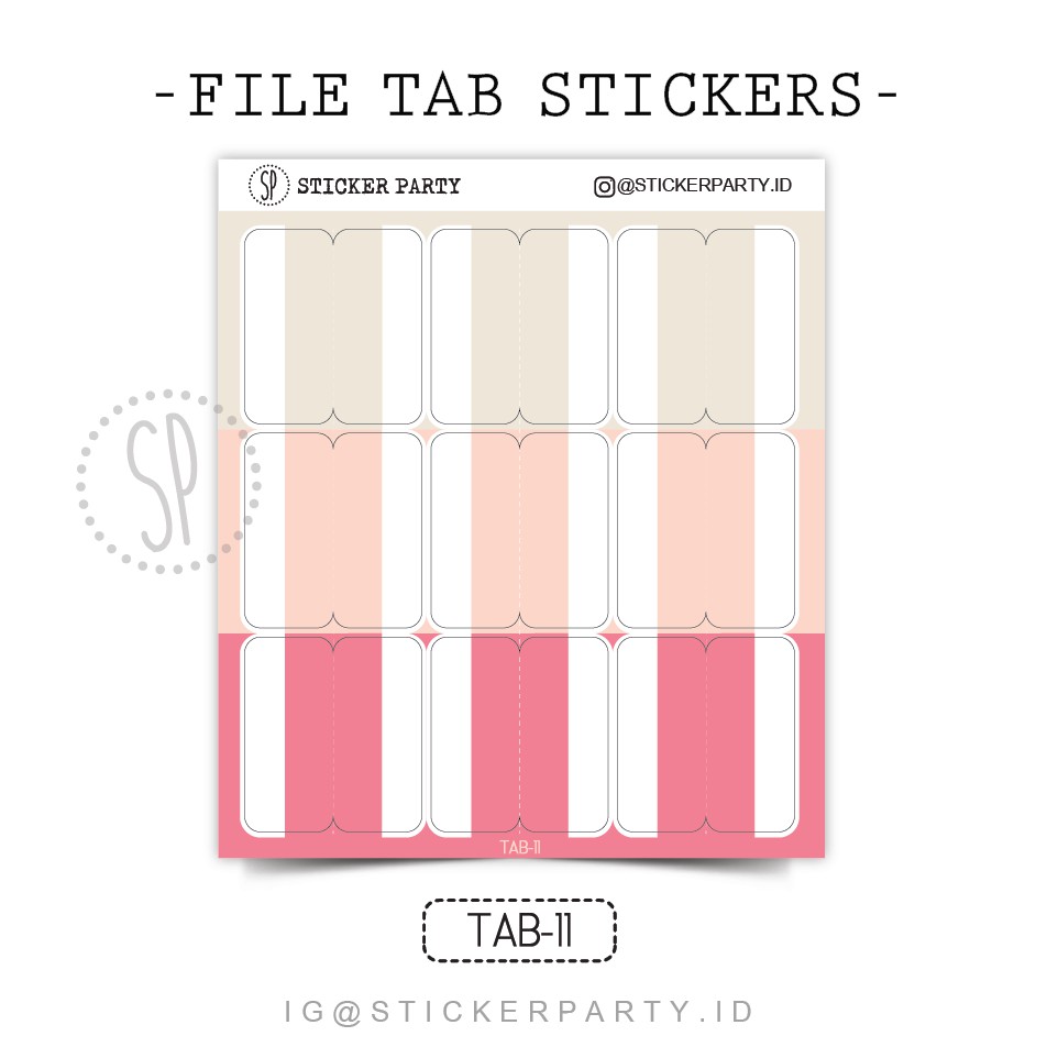 File Tab Stickers