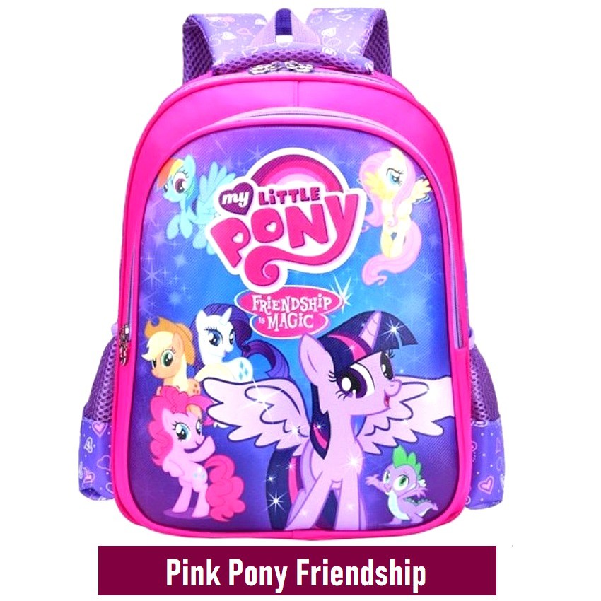 Frozon Unicorn Kids Girls Cartoon Backpack Rucksack Students School Bag  With Pen Bag