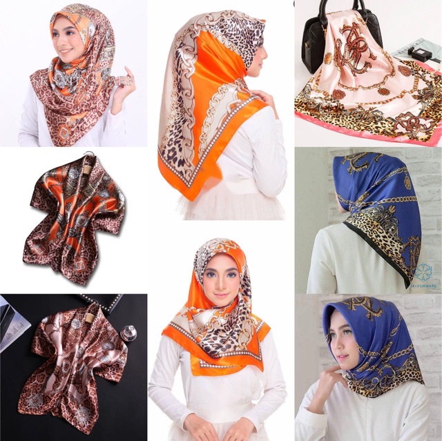 Tudung bawal satin ready stock