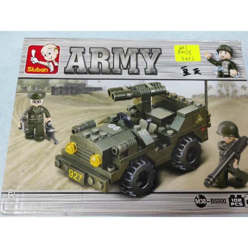 Lego jeep army building block Shopee Malaysia