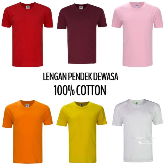 warna baju t shirt