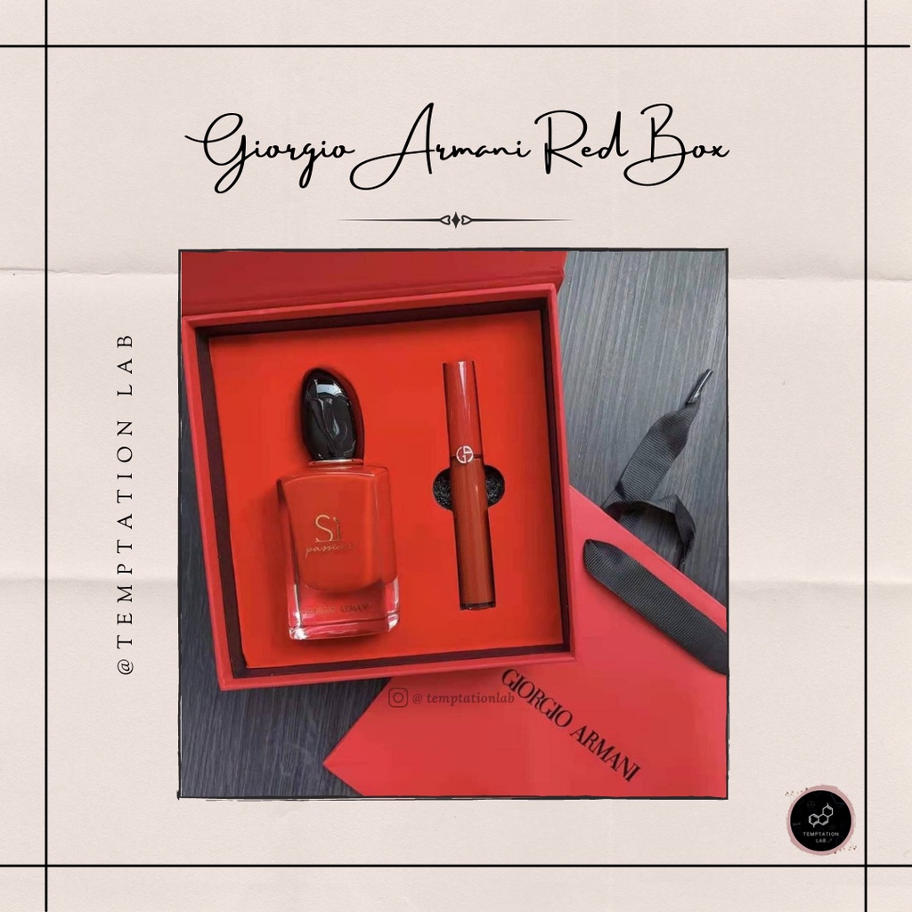 READY STOCKS GIORGIO ARMANI RED BOX SI PASSIONE 405 SET