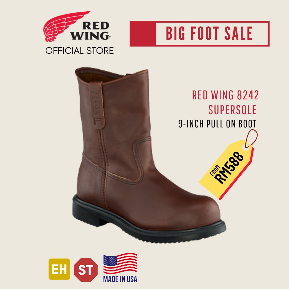 Red wing 9 inch best sale pull on